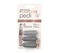 Finishing Touch Flawless Pedi - Juego de 3 Cabezales de Rodillos de Repuesto para Lima Eléctrica de Pedicura, Ideal para Spa en Casa, Incluye 2 Cabezales de Rodillo Grueso y 1 Cabezal Fino