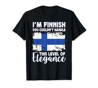 Finland Flag Proud Elegant Finnish Boyfriend Girlfriend Camiseta