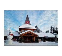 Finland Santa Claus Village Rovaniemi Puzzle 1000 Piezas para Adultos Familia Rompecabezas Recuerdo Turismo Regalo