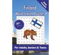 Finland Word Search Puzzle: 50+ Puzzles Word Search Easy to Read about Finland and More | 6x9 inches, 110 pages | Gift for Finland, Countries & Traveling Lover