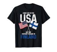 Finlandés Americano Mi Historia Comenzó En Finlandia Orgullo Finlandés Camiseta