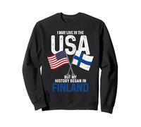 Finlandés Americano Mi Historia Comenzó En Finlandia Orgullo Finlandés Sudadera