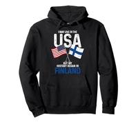 Finlandés Americano Mi Historia Comenzó En Finlandia Orgullo Finlandés Sudadera con Capucha