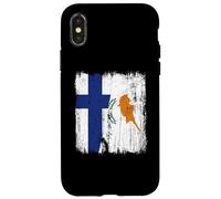 Finlandia Chipre Media Bandera Patrimonio chipriota finlandés Carcasa para iPhone X/XS