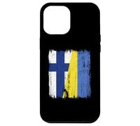 Finlandia Ucrania Media Bandera Finlandesa Ucrania Heritage Carcasa para iPhone 12 Pro MAX