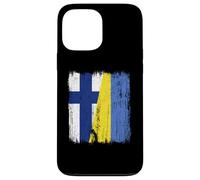 Finlandia Ucrania Media Bandera Finlandesa Ucrania Heritage Carcasa para iPhone 13 Pro MAX