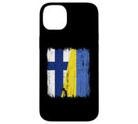 Finlandia Ucrania Media Bandera Finlandesa Ucrania Heritage Carcasa para iPhone 14 Plus