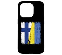 Finlandia Ucrania Media Bandera Finlandesa Ucrania Heritage Carcasa para iPhone 15 Pro