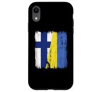 Finlandia Ucrania Media Bandera Finlandesa Ucrania Heritage Carcasa para iPhone XR