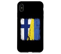 Finlandia Ucrania Media Bandera Finlandesa Ucrania Heritage Carcasa para iPhone XS MAX