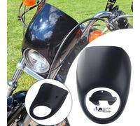 FINMOKAL Carenado Delantero, Carenado de Faro y Cache-Piton compatibles con Harley Sportster XL 883 1200 Dyna a partir de 1973 (negro mate)