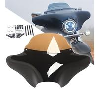 FINMOKAL - Kit de parabrisas con carenado Batwing compatible con Harley Touring Dyna Softail Fat Boy Heritage Classic Honda Shadow Yamaha V Star Suzuki Boulevard