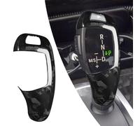 FINMOKAL Pomo de palanca de cambios de carbono forjado genuino compatible con BMW Serie F- 1, 2, 3, 4, 5, 6, X3, X4, X5, X6 (sólo volante a la izquierda)