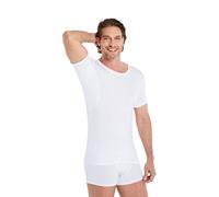 FINN Camiseta Anti-Sudor Hombre con Cuello Redondo y Parches antisudor contra la Sudoración Intensa - Camiseta Interior con Protección Garantizada contra Manchas de Sudor y Mal Olor Blanco XXL