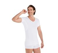 FINN Camiseta Anti-Sudor Hombre con Mangas Extra Cortas Debajo Camisas de Manga Corta y Polos - Camiseta Interior con Protección Garantizada contra Manchas de Sudor y Mal Olor Blanco 4XL
