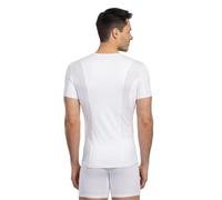 FINN Camiseta antisudor para hombre con protección en la espalda, Blanco