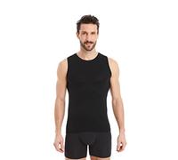 FINN Camiseta Interior Business para Hombre sin Mangas con Cuello Redondo - Camiseta Interior de Tejido Original Lenzing® Modal - la Camiseta Debajo de Camisas y Trajes Negro L