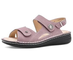 Finn Comfort Barbuda Rose Streetnubuk para mujer, Rosa, 41 EU