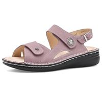 Finn Comfort Barbuda Rose Streetnubuk para mujer, Rosa, 6-6.5