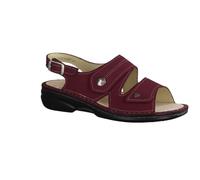 Finn Comfort Sandalia Milos 2560-007527 Rojo Oscuro Nubuck Plantilla Cambiable Rojo, rojo, 41 EU Ancho