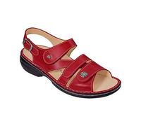 Finn ComfortGomera - Sandalias de Punta Descubierta Mujer, Rojo, 37