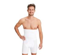 FINN Shapewear bóxers reductores para Hombre sin Costuras - Pantalones Cortos moldeadores de compresión con Fuerte Efecto - Calzoncillos Faja Seamless de Cintura Alta Blanco 3XL