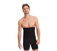 FINN Shapewear bóxers reductores para Hombre sin Costuras - Pantalones Cortos moldeadores de compresión con Fuerte Efecto - Calzoncillos Faja Seamless de Cintura Alta Negro M