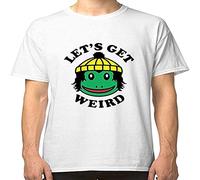 Finn Wolfhard Let's Get Weird - Camiseta para hombre, color blanco, blanco, M