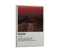Finneas Die Alone - Póster estético para pared, diseño de póster para sala de estar, dormitorio, 20 x 30 cm, estilo marco