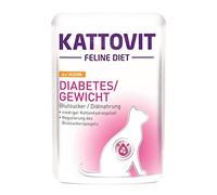 Finnern KATTOVIT Diabetes/Peso de pollo | 24 x 85 g Comida húmeda para gatos
