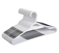 finnhomy Super Valor 50 Unidades Perchas de plástico, Perchas Durable con Antideslizante Almohadillas, fácil de Ahorro de Espacio Organizador para Armario de Dormitorio Armario de Diapositivas, Ideal
