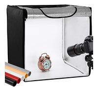 finnhomy Tienda, Tablero de la Mesa de Fotos de Estudio de luz de Fotos de Estudio fotográfico portátil, Profesional, Caja de fotografía de Estudio de fotografía Kit de iluminación, 16 "x 16" Cube