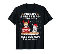 Finnish Lapphund Christmas To The World Best Dog Mom Xmas Camiseta