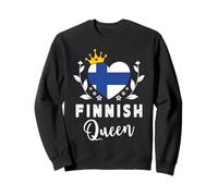 Finnish Queen Finland Flag Proud Finnish Woman Sudadera