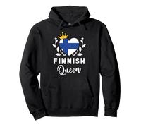 Finnish Queen Finland Flag Proud Finnish Woman Sudadera con Capucha