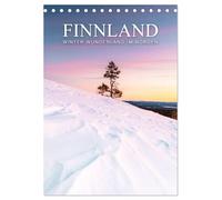 Finnland - Winter Wunderland (Tischkalender 2026 DIN A5 hoch), CALVENDO Monatskalender: Lapplands Winterzauber - Beckerworks Kalender