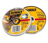 Fino Metal Corte Discos 11.4cm (115mm x 1.2mm x 22.23mm) - 10 Pieza Estaño -