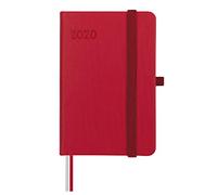 Finocam - Agenda 2020 semana vista apaisada Mínimal Textura Rojo español