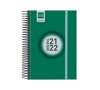 Finocam Agenda 2021 2022 1 Día página Septiembre 2021, Agosto 2022 12 meses E8-120x171 (pequeño) Espir Color Verde Catalán