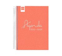 Finocam Agenda 2021 2022 1 Día página Septiembre 2021, Junio 2022 10 meses y Julio/Agosto resumidos 4º, 155x212 Cool Rosa Español