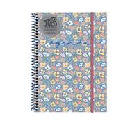 Finocam Agenda 2021 2022 Semana vista apaisada Julio 2021, Diciembre 2022 18 meses E10, 155x212 Espiral 18 Meses Girl Español