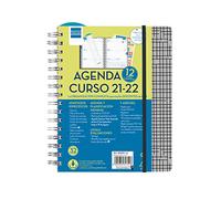 Finocam Agenda 2021 2022 Semana vista apaisada Septiembre 2021, Agosto 2022 12 meses 4º, 155x212 Docente Magistral Grid Español