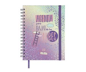 Finocam Agenda 2021 2022 Semana vista apaisada Septiembre 2021, Agosto 2022 12 meses 4º - 155x217 (grande) / cartón forrado, Talkual Nubes Rosa Español