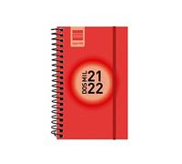 Finocam Agenda 2021 2022 Semana vista apaisada Septiembre 2021, Agosto 2022 12 meses E3, 79x127 Espir Label Rojo Catalán
