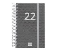 Finocam - Agenda 2022 1 Día Página, de Enero 2022 a Diciembre 2022 (12 meses) Espiral Year Negro Español, Mediano - E5-117x181 mm