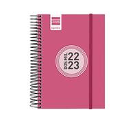 Finocam - Agenda 2022 2023 Espir Color 1 Día Página Septiembre 2022 - Agosto 2023 (12 meses) Rosa Español