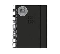 Finocam - Agenda 2022 2023 Espiral 18 Meses 2 Días Página Julio 2022 - Diciembre 2023 (18 meses) Negra Internacional