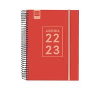 Finocam - Agenda 2022 2023 Secundaria 1 Día Página Septiembre 2022 - Junio 2023 (curso lectivo) + Julio y Agosto resumidos Rojo Catalán