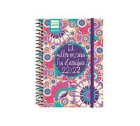 Finocam, Agenda 2022 2023 Secundaria Semana Vista Horizontal Septiembre 2022, Junio 2023 (curso lectivo), Julio y Agosto resumidos, Mejor Catalán, PEQUEÑO, 8, 120x164 mm