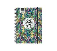 Finocam, Agenda 2022 2023 Secundaria Semana Vista Horizontal Septiembre 2022, Junio 2023 (curso lectivo), Julio y Agosto resumidos, Panter Portugués, PEQUEÑO, 8, 120x164 mm